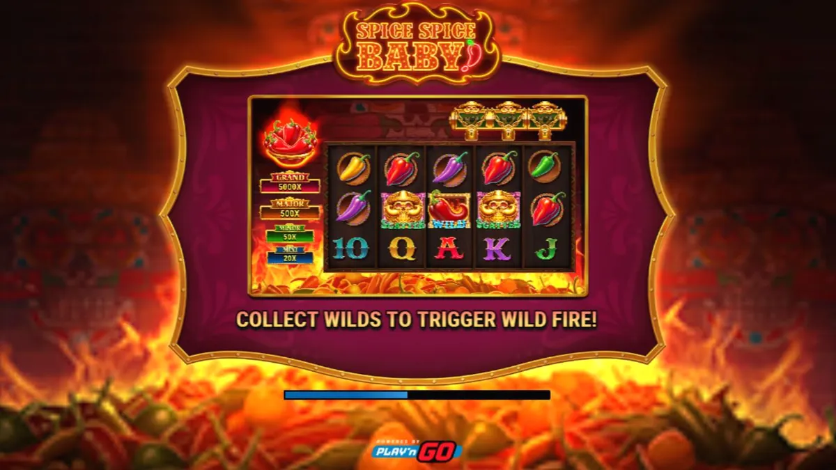 Tampilan visual slot Spice Spice Baby dengan tema cabai Meksiko